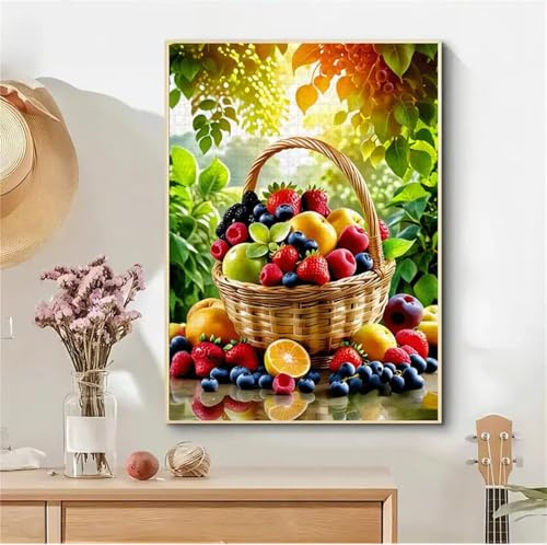 Puzzle Für Erwachsene 1000 Teile Obstkorb,75x50 cm Puzzles für Erwachsene Pädagogisches Spiel Herausforderung Spielzeug 1000 Teile Puzzle für die ganze Familie