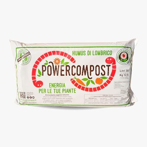 Powercompost® Humus di Lombrico – Sacco 30 L – Vermicompost 100% Naturale per Orto, Giardino, Piante e Vasi – Migliora Struttura del Terreno e Trattenimento Idrico (2)