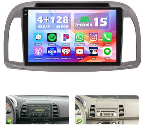 Hikity 4+128G 9 Incell Autoradio para Nissan Micra III K12 2002-2010