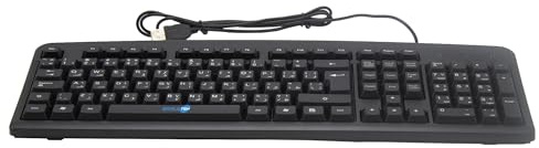 SIMPLETEK - Skrivbordstangentbord med USB-anslutning - Arabisk layout (QWERTY) - Ergonomisk standard