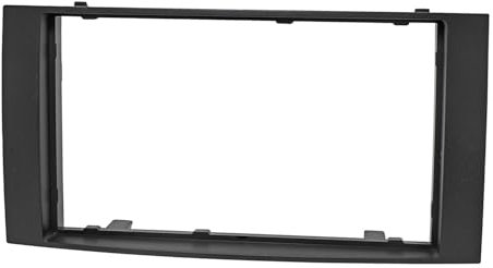 tomzz Audio 2457-038 Doppel DIN Radioblende kompatibel mit VW Touareg 7L VW Multivan T5 schwarz