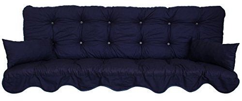 Adlatus-Kühnemuth Polsterauflage Hollywoodschaukel 180x50 Modell 890 Dralon Uni blau