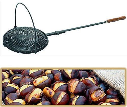 PADELLA CASTAGNE OVALE GIREVOLE CALDARROSTE (07328