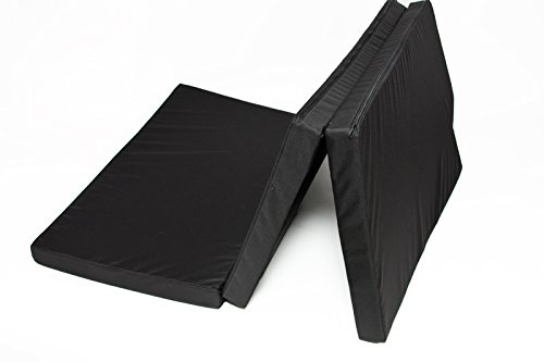 Mayaadi-Home Premium Schlafauflage für VW T5/T6 California Beach mit Küchenzeile | Klappmatratze 200x115x6 cm, Schwarz | Faltbare Matratze für Bus, Camping & Multiflexboard