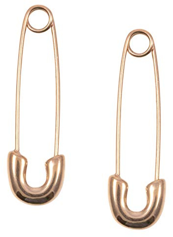 Happiness Boutique Damen Ohrringe Sicherheitsnadel Rosegold | Feine Ohrringe im Sicherheitsnadeldesign Edelstahlschmuck