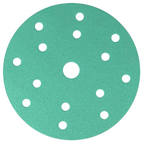 Klingspor 353136 FP 77 K T-ACT Hook and Loop Discs for Paint, Varnish, Sealant, Primer, Coating, Gel Coat, Composite Materials, Hole Shape GLS47 Diameter 150 mm, Grit 400 (Pack of 100)