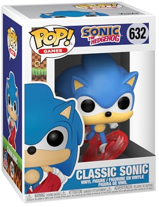 Funko Pop! Games 30th-Running Sonic The Hedgehog - Vinyl-Sammelfigur - Geschenkidee - Offizielle Handelswaren - Spielzeug Für Kinder und Erwachsene - Video Games Fans - Modellfigur Für Sammler | Offizielles Videospiel-Merch – Sammelfigur aus Vinyl für Regal-Display – Geburtstagsgeschenk für Fans und Sammler
