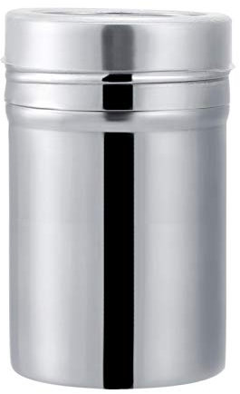 Gewürzstreuer Edelstahl, Powder Shakers Grobstreuer mit Deckel für Küchengewürzkaffee werkzeug(L)