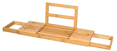 Bambus Badewannenablage Wannenablage Ausziehbar Badewannenbrett Wannenbrücke Badewannenauflage Badewannenbrücke Badewannentablett