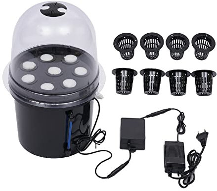 SanBouSi Hydroponic System Pflanzen Hydroponik Indoor Zuchtsystem Garden Anzuchtsystem Anzuchtschalen Setzling 8 Pflanzlöchern