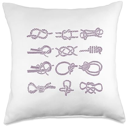 Sailing sailing knot knotting Throw Pillow, 18x18, Multicolor