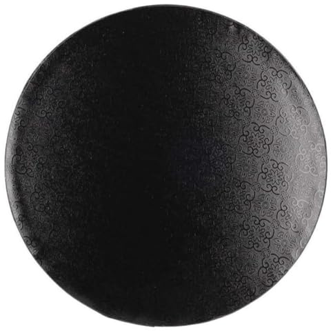 Jacobi Decor Cake Company Tortenplatte schwarz rund 300 x 10 mm | Cake Board rund | auch für dicke und mehrstöckige Torten | hochwertige Alukaschierung | 10mm dick, 1 Stück