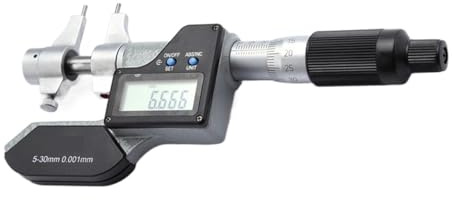 5–30/25–50/50–75/75–100 mm Innen elektronisches digitales Innenmikrometer, metrische Mikrometer Hartmetall-Messwerkzeuge (Size : 5-30MM)