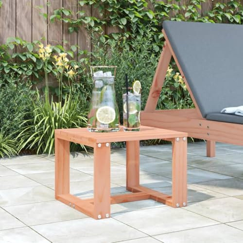 AUUIJKJF Home Items, Garten-Beistelltisch, 40 x 38 x 28,5 cm, Massivholz, Douglas, Anzugmöbel
