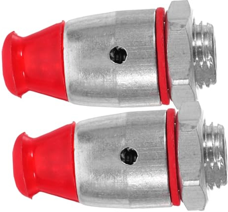MAGICLULU Pressure Cooker Safety Valves 10mm Stainless Steel 2pcs Pressure-limiting Valves Nut Easy to Install and Clean for Kitchen Pressure Cooker Replacement Parts
