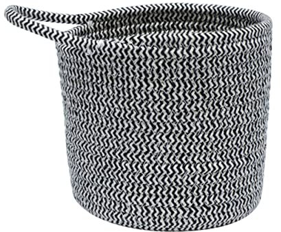 Warmhm 2 Stück Hängekorb Baumwollseilkörbe Klein Wandkorb Aufbewahrungskorb Mit Griff Für Küche Bad Schlafzimmer Und Wohnzimmer