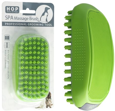 Hundebürste, Hundepflege, Badestriegel für Hunde mit Massageeffekt, Badebürste Gummistriegel für Hunde, Katzen Kurzhaar Langhaar, für Haustierpflege zum Entfernt von Unterfell, Losem Fell und Schmutz