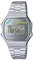 Casio Men's Digital Quartz Watch with Stainless Steel Strap A168WEPC-7AER