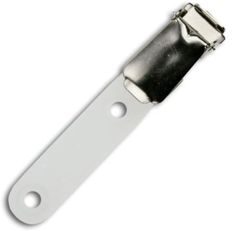 Schmalz® Ausweishalter Befestigungsclips drehbar starker Hosenträger Clip Ausweisclip Befestigungsclip für Kartenhalter Karten Schutzhüllen Namensschild-Halter (100)