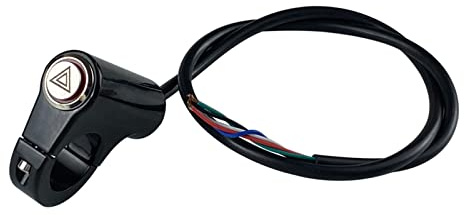Interruptor de luz para moto, para scooter, vehículo eléctrico, doble aviso de flash, luz de emergencia