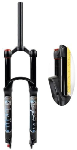 AttLvTu Fahrrad Luft Federgabel 26/27,5/29 Zoll MTB Gabel, Federweg 160mm for XC Offroad, Mountainbike, Downhill Radfahren(Straight Manual Lockout,26 Zoll)