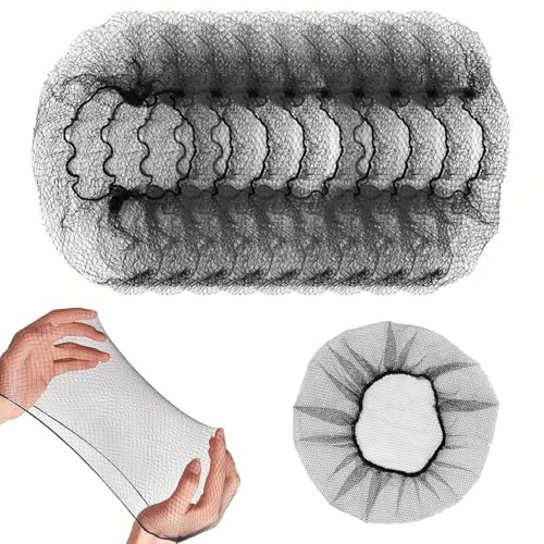 Benaewa 50 Pcs Hair Nets, Disposable Elastic Hair Nets for Catering, Sleeping