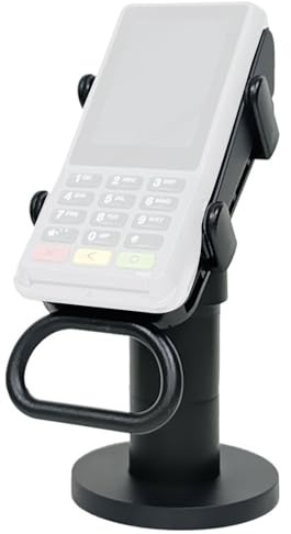 Thewasc Soporte para lector de tarjetas de crédito, ángulos ajustables, soporte de visualización de máquina POS, soporte esencial para terminales de venta al por menor