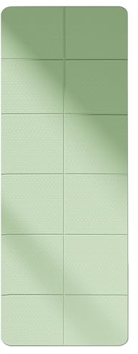 Alfombra de ejercicio plegable, esterilla de yoga plegable, alfombra ligera para viajes, entrenamiento de 72 x 24 x 01 pulgadas para yoga, pilates, estiramientos, entrenamientos de suelo y fitness