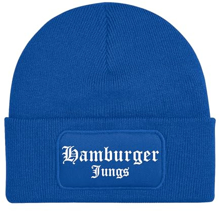 UGLYSHIRT Hamburger Jungs Mütze | Strickmütze – Fußball Fan Szene Hamburg Stadion Streetwear Unisex Wintermütze | Patch Beanie