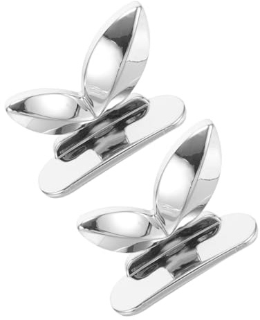CLISPEED Lève-abattant pour Garder les Mains Propres en Acrylique de Toilette Argenté 2 Pcs Accessoire Pratique Compatible Divers Sièges de Toilette à Domicile