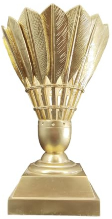Huadafun Trofeo di Badminton in Resina – Coppa Premio per Vincitori di Torneo, Esposizione da Collezione & Regalo per Appassionati