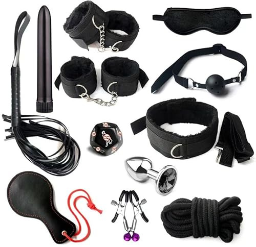 12 Del Multifunktionellt Nylon SäNgkläDesset, Rik UnderhåLlande TräNare FöR UthåLlighetstest, Par Present+Y12.2(Svart)