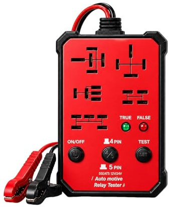 Tester relè, di controllo universali ad alta precisione, per diagnosi di relè di veicoli, auto, camion, rimorchi, SUV, minibus