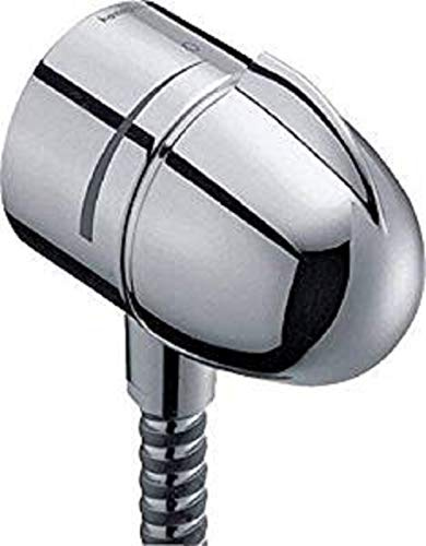 hansgrohe Fixfit E Schaluchanschluss, mit Rückflussverhinderer und Absperrventil, Chrom