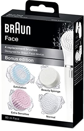 Braun SE80 Silk Epil Face Extra Multipack Nachfüllpackung, 4 Stück