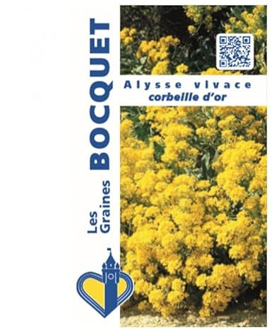 Sachet de graines de Alysse vivace corbeille d'or - 0,5 g - fleur vivace - LES GRAINES BOCQUET