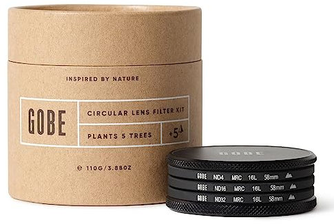 Gobe ND Filter Kit 58mm MRC 16-Layer: ND4, ND16, ND32