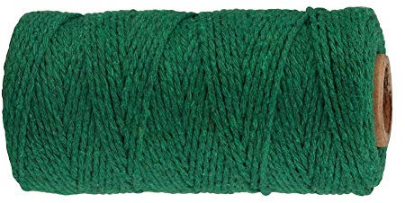 Elonglin Corde Macramé 3mm x 100m, 2 Rouleaux Corde Coton Naturelle, Ficelle Corde Macramé, Ficelle Coton Beige, Corde Tressée pour Emballage Cadeau Décoration Artisanat DIY Bricolagee (Couleur 18)