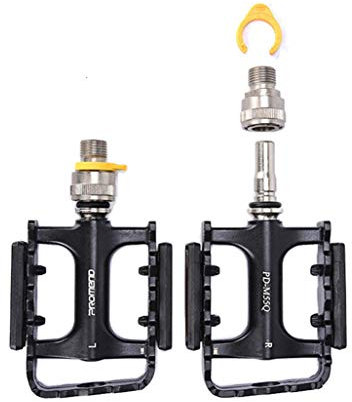 ZOOENIE 1 par hållbara fällbara pedaler, quick release pedaler aluminium legering lager vikbar cykel säkerhet reflekterande pedal cykel del