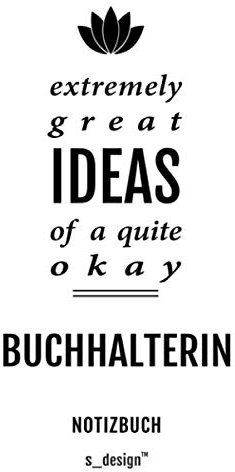 Notizbuch für Buchhalter / Buchhalterin: Originelle Geschenk-Idee [120 Seiten liniertes blanko Papier] _