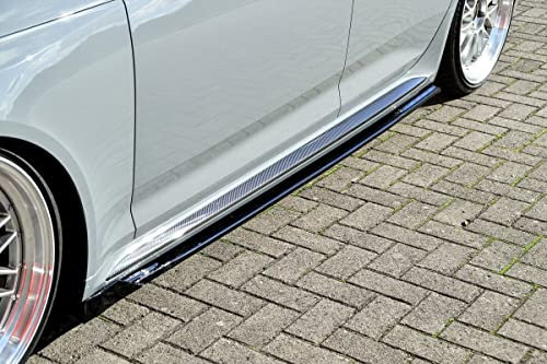 ProTuning Performance Seitenschweller Addons/Klingen/Diffusor/Schwellerabdeckungen mit Flügel für Audi RS4 B9 2017–2020