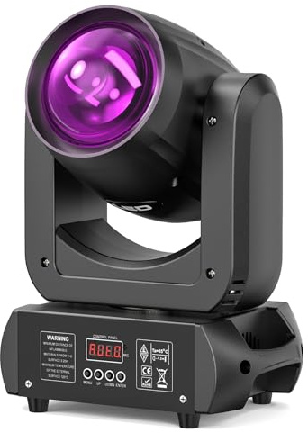 150 W Moving Head LED DMX scenljus 8 GOBO roterande RGBW Spot Beam DJ ljusljudaktiverad strålkastare för jul disco konsert party bröllop