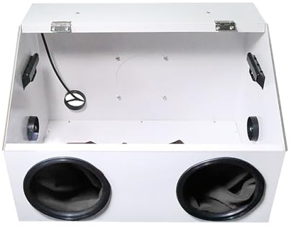 Sanding Dust Box, Cutting, Grinding, Engraving and Polishing Sandblasting Machine with Adjustable Speed Fan, Built-in LED Light Tube & Equipped with Dust Bag