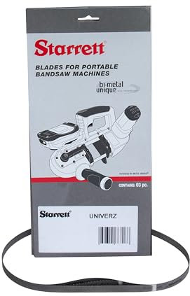 Starrett Univerz Portable Cordless Bandsaw Blades 733 x 13 x 0.35mm - 18tpi - Pack of 3