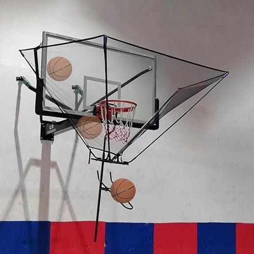 LYJYUJIE Hängendes Basketball-Schuss-Rückkehrnetz Für Kinder/Jugend/Erwachsene, Faltendes Basketball-Training-Rebounder-Befestigungssystem Im Freien Mit Tragetasche, Einfach Aufzustellen~/
