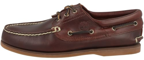 Timberland Mocassini Classic Boat 3 Eye Padded Collar Taglia 42 Codice TB176015214 Marrone