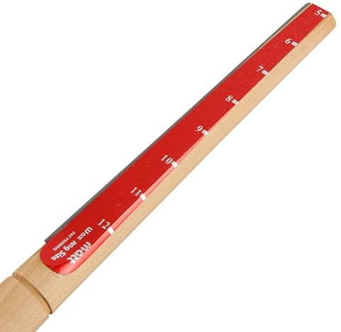 Oshhni Anello di Cera Sizer dimensionamento di misurazione con Bordo Tagliente Pratico Legno Professionale sovrano Tubo di Cera Anello Sizer mandrino