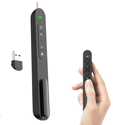 Präsentationsfernbedienung,Powerpoint Fernbedienung,Wireless Presenter,Pointer für Präsentationen,Presenter mit Laserpointer,Presentation Clicker,Klicker Präsentator Pointer für Lehrer,Besprechungen