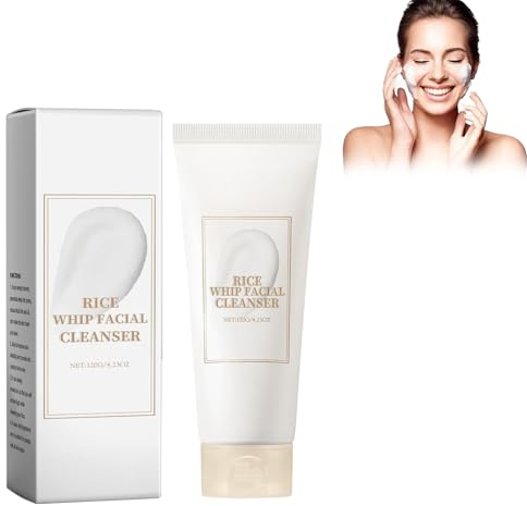 Reis Reinigungsschaum, 120 G Cleansing Foam Tägliche Pflege Schaumreiniger Rice Pure Clay Mask To Foam Cleanser, Rice Gesichtsreinigung Tiefenreinigung Porenreiniger Milde Reinigung Für Problemhaut