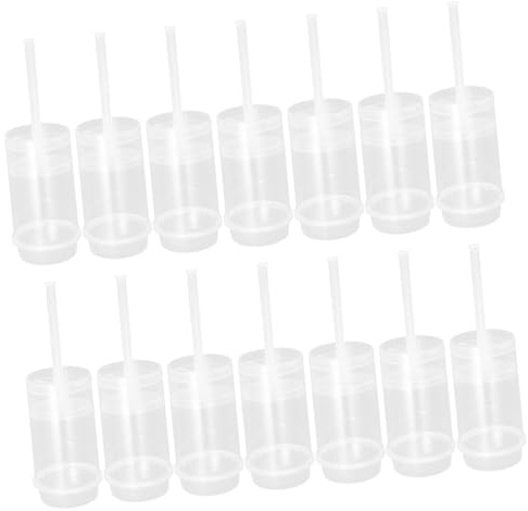 Homoyoyo 30 Stück Teiliges Runde Kuchenbehälter Push Pops Diy Backformen für Cupcake Pops Praktische Transportboxen für Kuchen und Desserts zu Reinigen und Wiederverwendbar